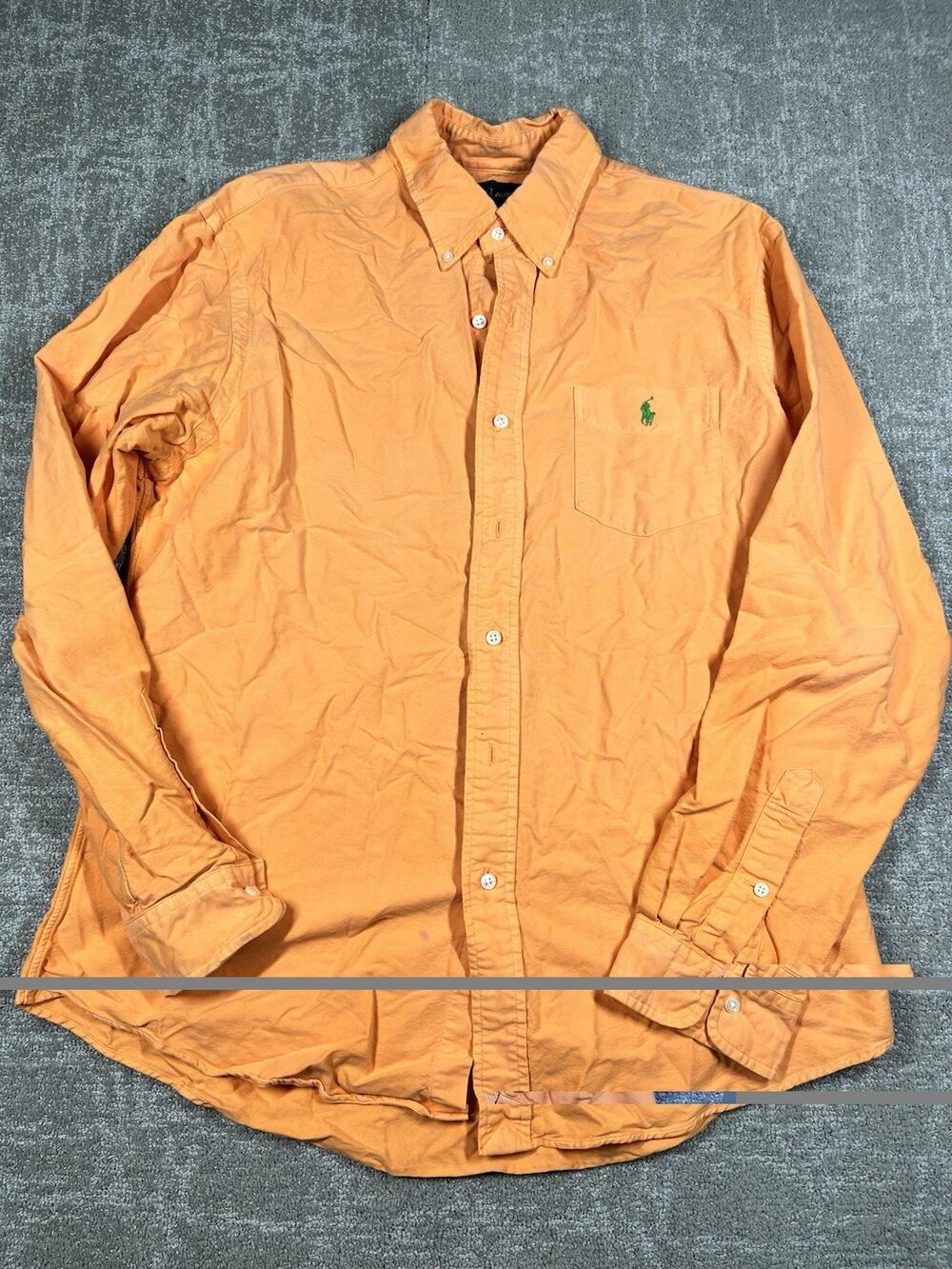 Polo Ralph Lauren L Casual Shirt Button up Long Sleeve Dress Vintage 00s
